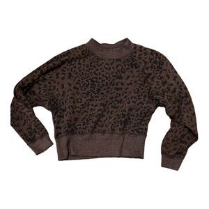 Ocean Drive Pre-Love crew neck sweatshirt size medium brown and dark brown